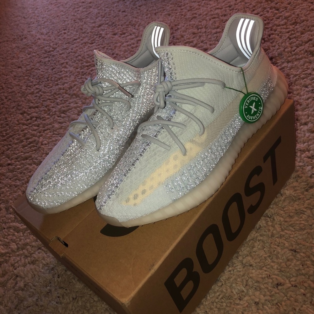 Yeezy Cloud White Reflective